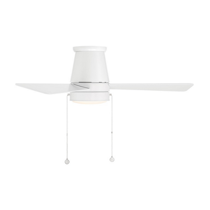 WAC F-107L Hug 44" Ceiling Fan with LED Light Kit - Matte White