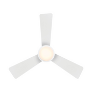 WAC F-107L Hug 44" Ceiling Fan with LED Light Kit - Matte White