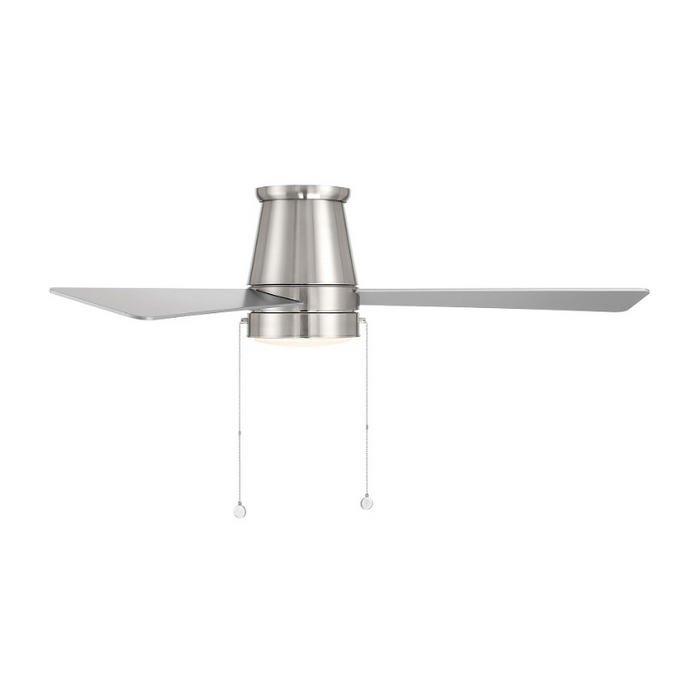 WAC F-108L Hug 52" Ceiling Fan with LED Light Kit - Brushed Nickel