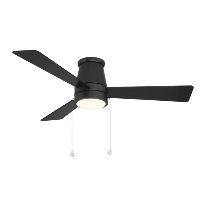 WAC F-108L Hug 52" Ceiling Fan with LED Light Kit - Matte Black