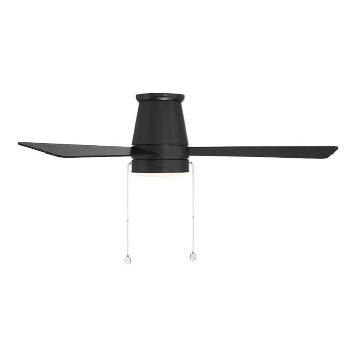 WAC F-108L Hug 52" Ceiling Fan with LED Light Kit - Matte Black