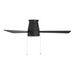 WAC F-108L Hug 52" Ceiling Fan with LED Light Kit - Matte Black