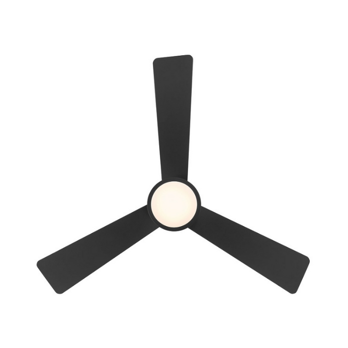 WAC F-108L Hug 52" Ceiling Fan with LED Light Kit - Matte Black