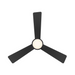 WAC F-108L Hug 52" Ceiling Fan with LED Light Kit - Matte Black