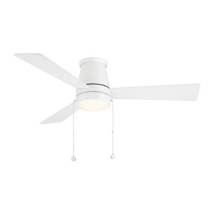 WAC F-108L Hug 52" Ceiling Fan with LED Light Kit - Matte White