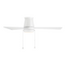 WAC F-108L Hug 52" Ceiling Fan with LED Light Kit - Matte White