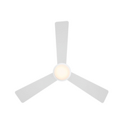 WAC F-108L Hug 52" Ceiling Fan with LED Light Kit - Matte White