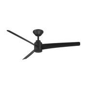 WAC F-109L Novelle 52" Outdoor Smart Ceiling Fan with LED Light Kit, 4CCT Selectable - Matte Black