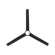 WAC F-109L Novelle 52" Outdoor Smart Ceiling Fan with LED Light Kit, 4CCT Selectable - Matte Black