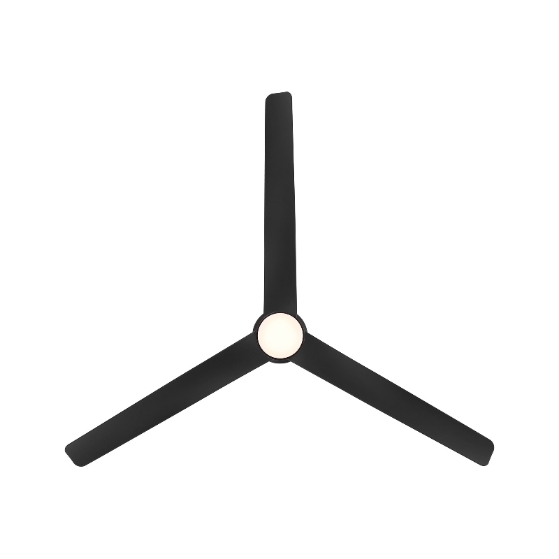 WAC F-109L Novelle 52" Outdoor Smart Ceiling Fan with LED Light Kit, 4CCT Selectable - Matte Black