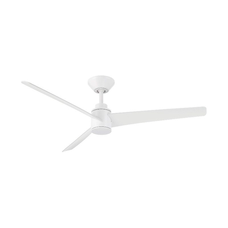 WAC F-109L Novelle 52" Outdoor Smart Ceiling Fan with LED Light Kit, 4CCT Selectable - Matte White
