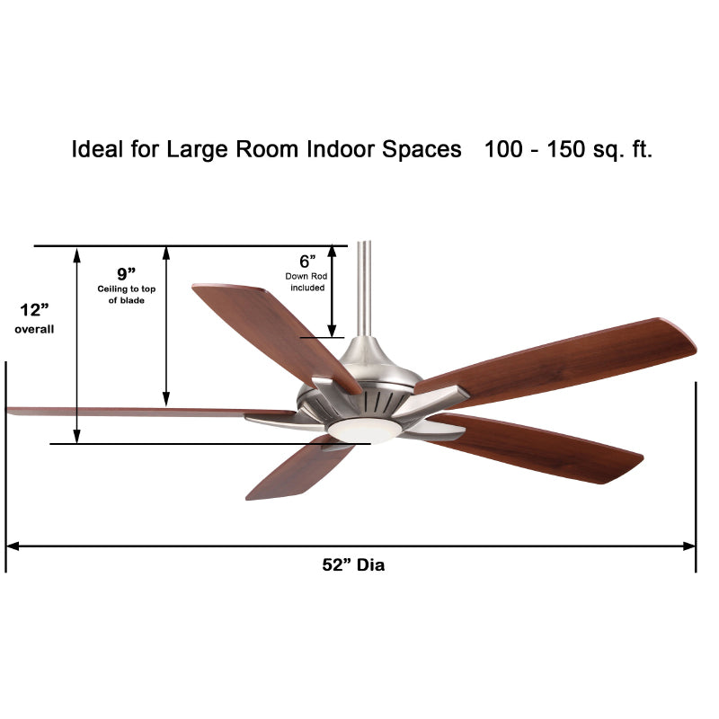 Minka Aire F1000 Dyno 52" Ceiling Fan with LED Light Kit