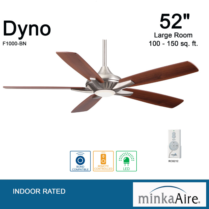 Minka Aire F1000 Dyno 52" Ceiling Fan with LED Light Kit