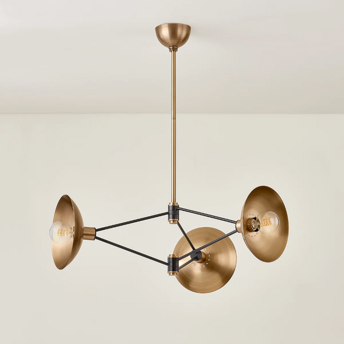 Troy F1036 Axel 3-lt 36" Chandelier