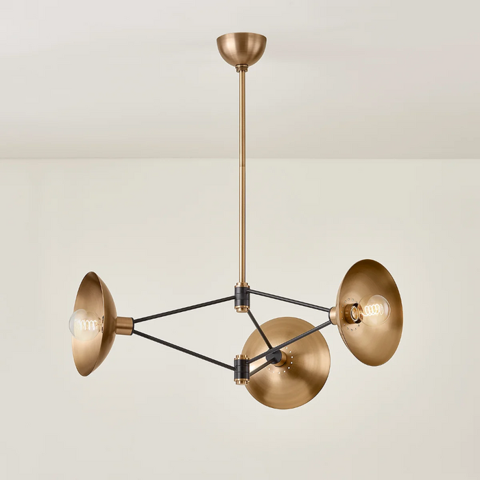 Troy F1036 Axel 3-lt 36" Chandelier