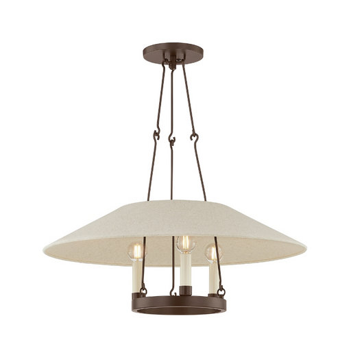 Troy F1625 Archive 3-lt 25" Chandelier - Bronze