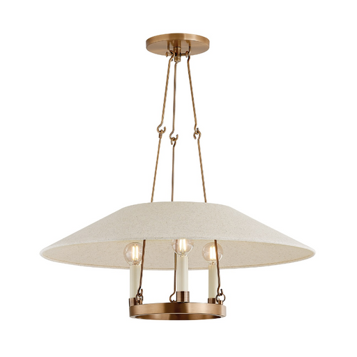 Troy F1625 Archive 3-lt 25" Chandelier - Patina Brass