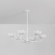 Troy F2040 Arcata 6-lt 40" Chandelier - Gesso White
