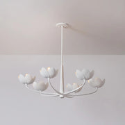 Troy F2040 Arcata 6-lt 40" Chandelier - Gesso White