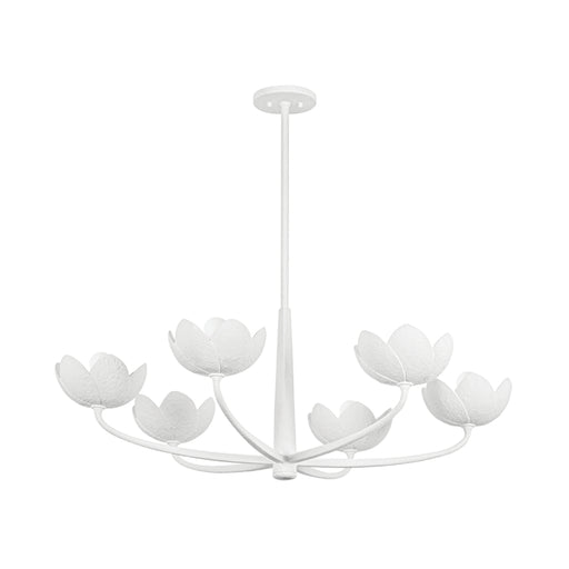 Troy F2040 Arcata 6-lt 40" Chandelier - Gesso White