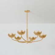 Troy F2040 Arcata 6-lt 40" Chandelier - Vintage Gold Leaf