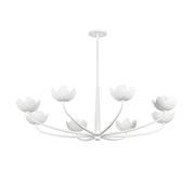 Troy F2048 Arcata 8-lt 55" Chandelier - Gesso White