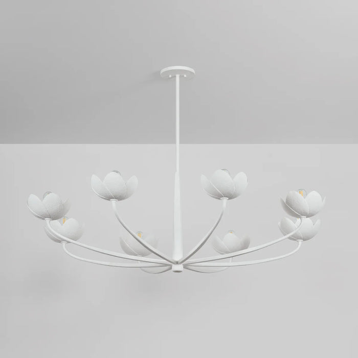 Troy F2048 Arcata 8-lt 55" Chandelier - Gesso White