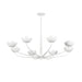 Troy F2048 Arcata 8-lt 55" Chandelier - Gesso White