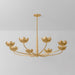 Troy F2048 Arcata 8-lt 55" Chandelier - Vintage Gold Leaf