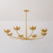 Troy F2048 Arcata 8-lt 55" Chandelier - Vintage Gold Leaf