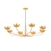 Troy F2048 Arcata 8-lt 55" Chandelier - Vintage Gold Leaf