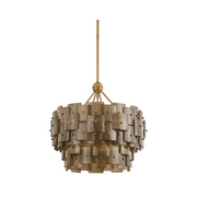 Troy F2124 Jacik 6-lt 24" Chandelier - Patina Gold Leaf