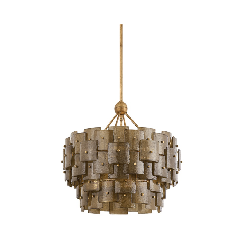 Troy F2124 Jacik 6-lt 24" Chandelier - Patina Gold Leaf