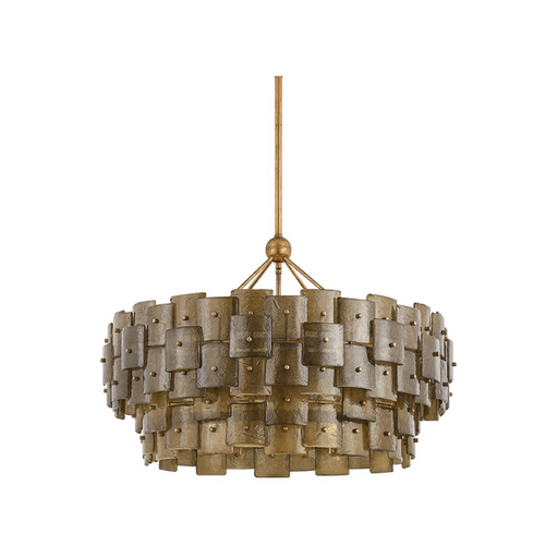 Troy F2136 Jacik 8-lt 36" Chandelier - Patina Gold Leaf