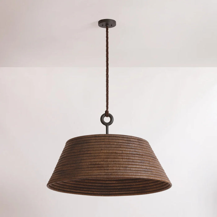 Troy B1907 Sequoia 1-lt 36" Pendant - Textured Bronze with HL