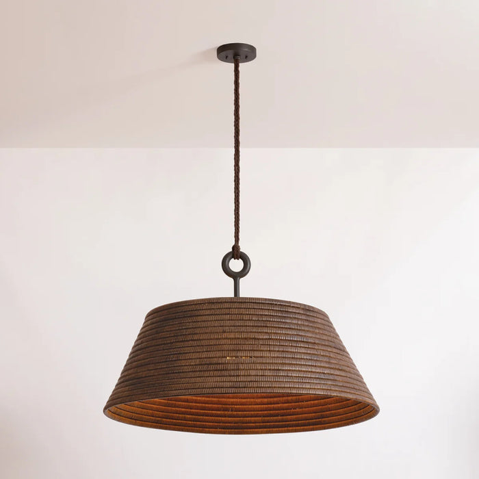 Troy B1907 Sequoia 1-lt 36" Pendant - Textured Bronze with HL