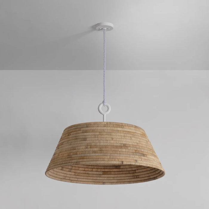 Troy B1907 Sequoia 1-lt 36" Pendant - Gesso White
