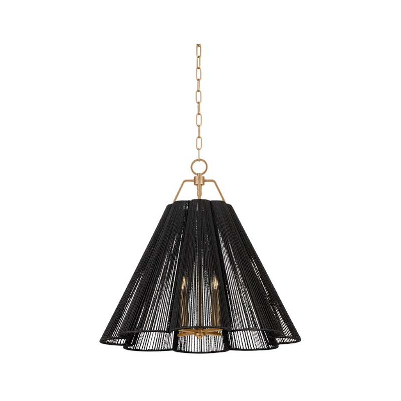 Troy F3428 Sonoma 4-lt 28" Pendant - Patina Gold Leaf