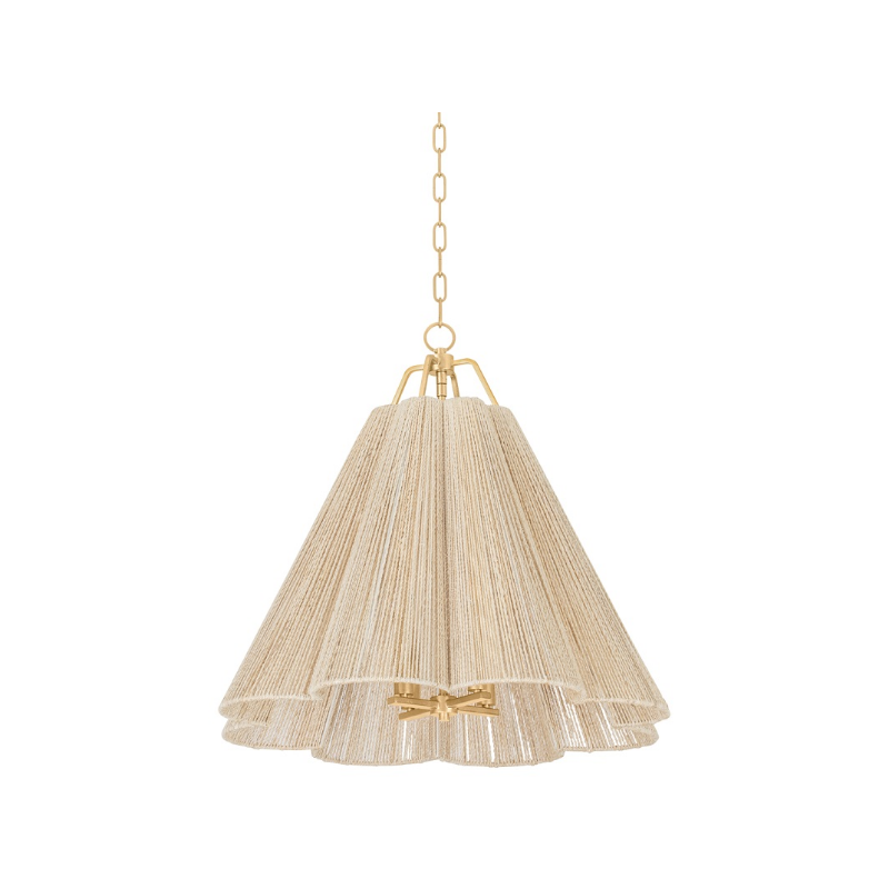 Troy F3428 Sonoma 4-lt 28" Pendant - Vintage Gold Leaf