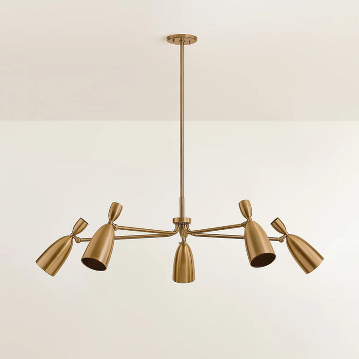 Troy F4050 Spade 5-lt 49" LED Chandelier