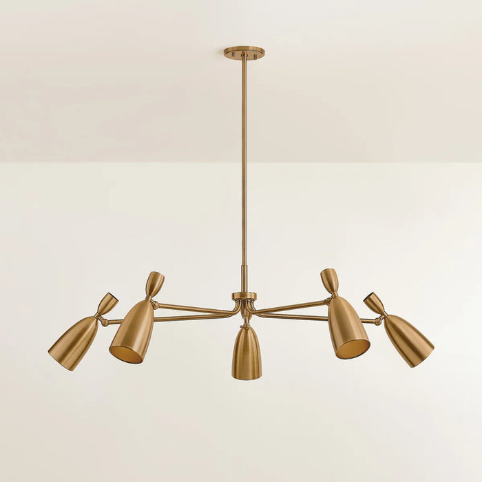 Troy F4050 Spade 5-lt 49" LED Chandelier
