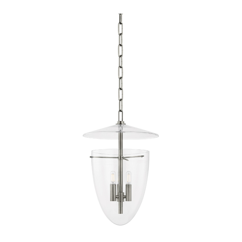 Troy F4414 Tully 3-lt 14" Lantern - Vintage Pewter