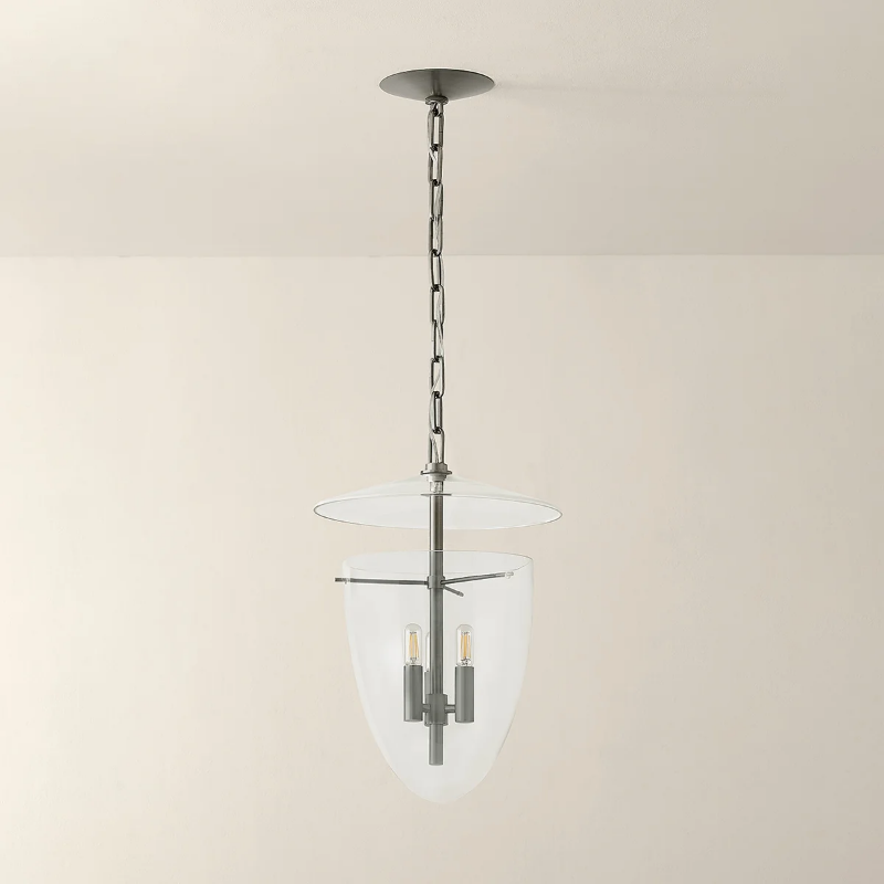 Troy F4414 Tully 3-lt 14" Lantern - Vintage Pewter