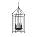 Troy F4625 Lassen 8-lt 24" Pendant - Black Iron