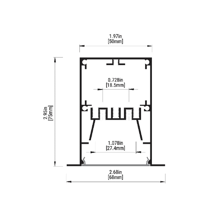 Eurofase F50 LED Architectural Linear, Recessed Mount