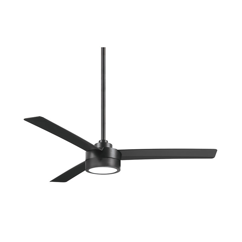 Minka Aire F535L Roto 52" Ceiling Fan with LED Light Kit - Coal Black