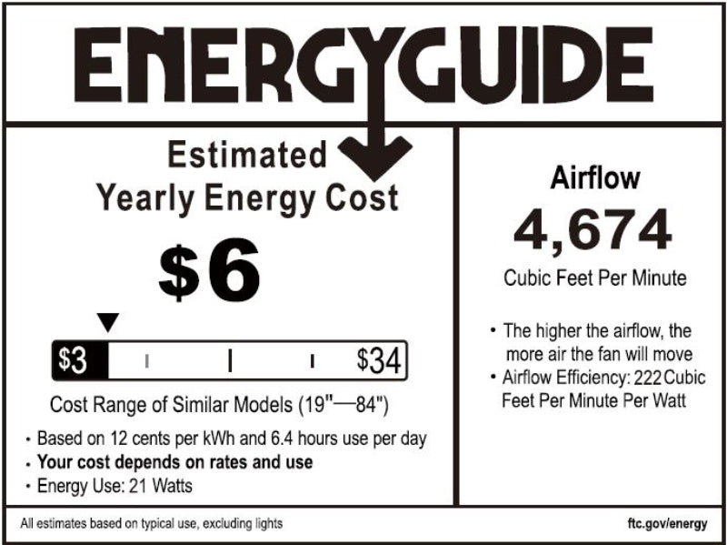 Minka Aire F617L Raptor 60" Ceiling Fan with LED Light Kit