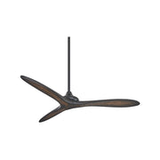 Minka Aire F662 Vapor 60" Ceiling Fan - Coal Black / Toned Koa Wood