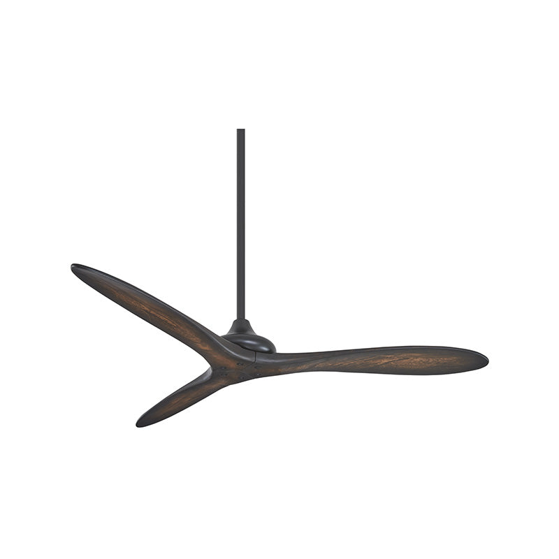 Minka Aire F662 Vapor 60" Ceiling Fan - Coal Black / Toned Koa Wood