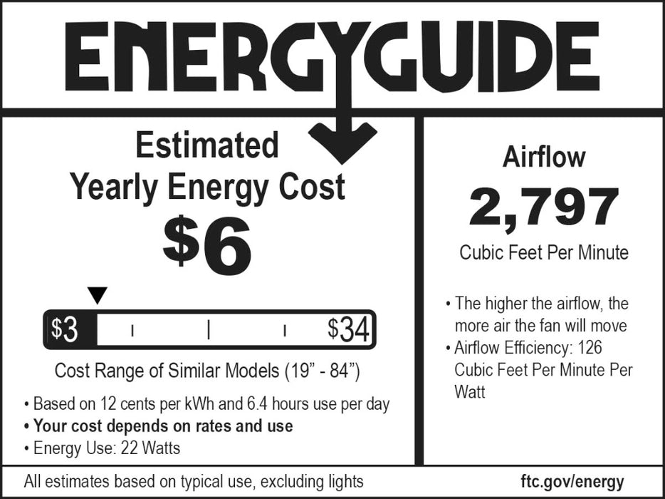 Minka Aire F745 Sabot 52" Ceiling Fan with LED Light Kit